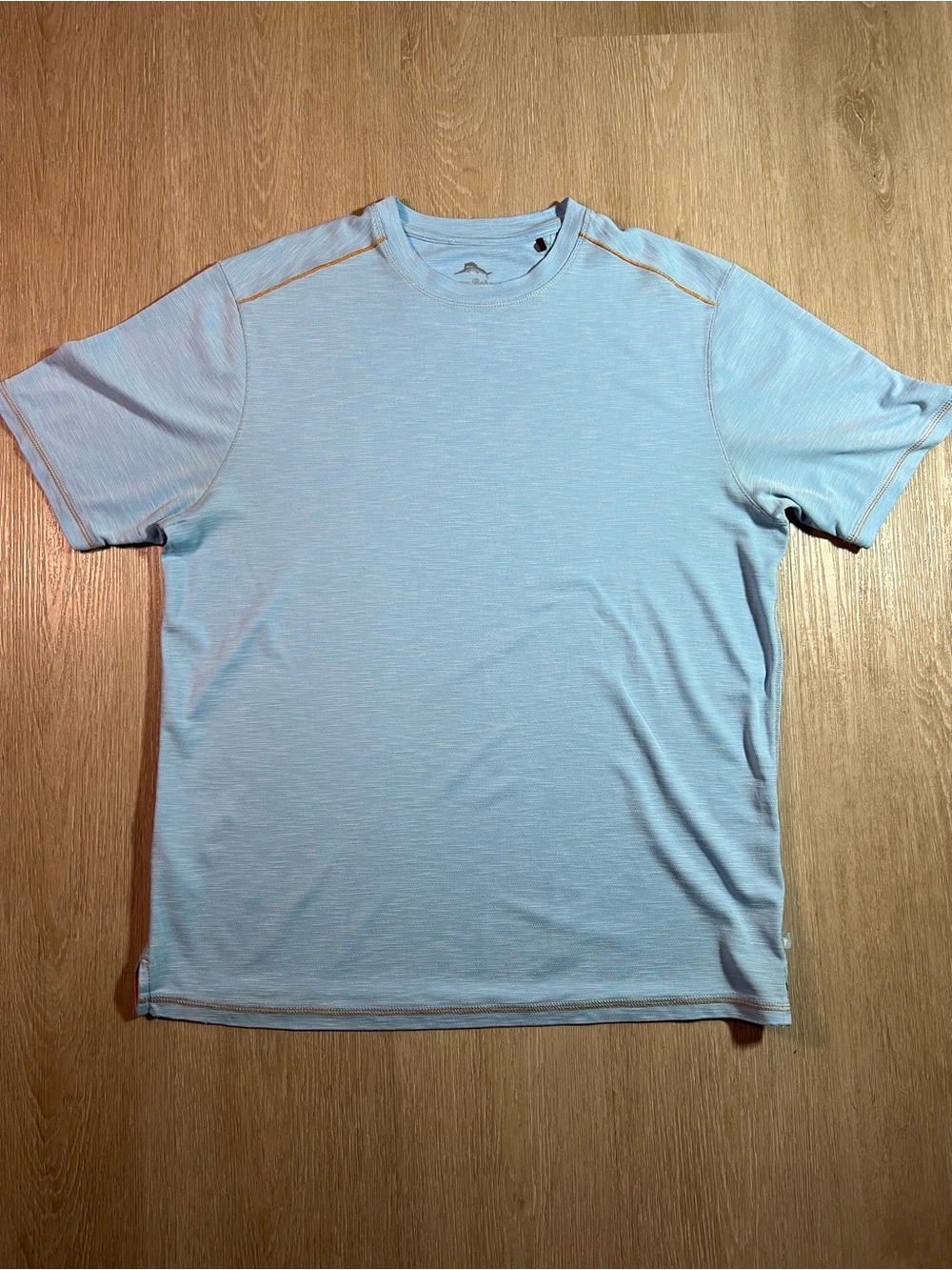 Tommy Bahama Light Blue Short Sleeve Minimalist Crew Tee - SLIGHT IMPERFECTIONS